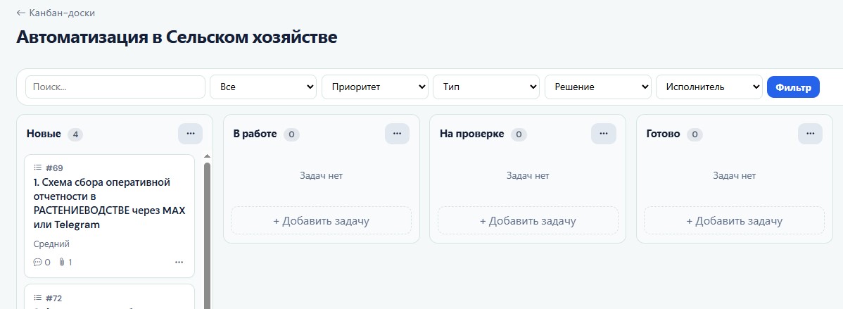 Разработка канбан-доски для управления проектами и задачами (в закрытом контуре)